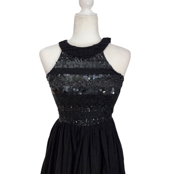 Aje Halter Neck Sequin full length Maxi Dress - Picture 4 of 14